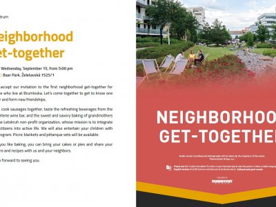 Neighborhood get together .