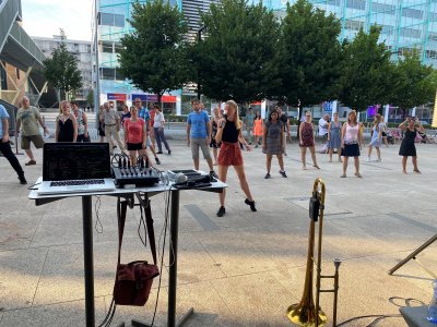 Dance Lessons "Cha-cha" at Brumlovka Square - June, 14