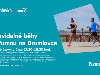 Regular runs with Puma at Brumlovka - every Tuesday
