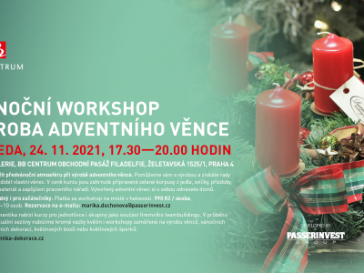 Vánoční workshop: Výroba adventního věnce - 24.11. 2021